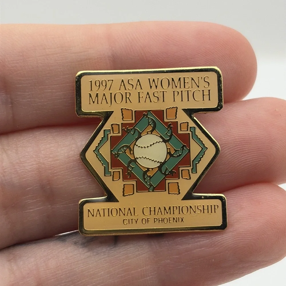 1997 ASA Women's Major Fast Pitch National Championship Phoenix AZ Lapel Hat Pin